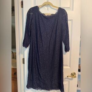 Beautiful Adrianna Papell Lace Wedding Guest Dress!